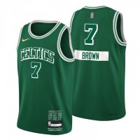 Boston Boston Celtics #7 Jaylen Brown Men's Nike Green 2021/22 Swingman NBA Jersey - City Edition