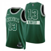 Boston Boston Celtics #13 Enes Kanter Men's Nike Green 2021/22 Swingman NBA Jersey - City Edition