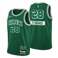 Boston Boston Celtics #28 Bruno Fernando Men's Nike Green 2021/22 Swingman NBA Jersey - City Edition