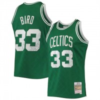 Nike Boston Celtics #33 Larry Bird Mitchell & Ness 1996-97 Hardwood Classics NBA 75th Anniversary Diamond Swingman Jersey - Green