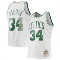 Nike Boston Celtics #34 Paul Pierce Mitchell & Ness 1996-97 Hardwood Classics NBA 75th Anniversary Diamond Swingman Jersey - White