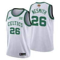 Boston Boston Celtics #26 Aaron Nesmith Men's Nike Releases Classic Edition 2022 NBA Finals 75th Anniversary Jersey White