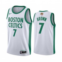 Boston Boston Celtics #7 Jaylen Brown White Swingman 2022 NBA Finals City Edition Jersey