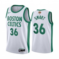Boston Boston Celtics #36 Marcus Smart White Swingman 2022 NBA Finals City Edition Jersey