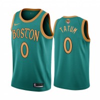 Nike Boston Celtics #0 Jayson Tatum Green 2022 NBA Finals City Edition Jersey