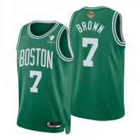 Boston Boston Celtics #7 Jaylen Brown Green Nike Men's 2022 NBA Finals 75th Anniversary Diamond Icon Edition Swingman Jersey