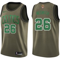 Nike Boston Celtics #26 Aaron Nesmith Green Salute to Service 2022 NBA Finals Swingman Jersey