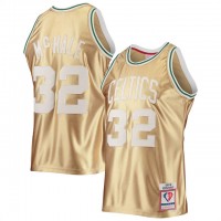 Nike Boston Celtics #32 Kevin McHale Men's Gold Mitchell & Ness 75th Anniversary 1985-86 Hardwood Classics Swingman Jersey