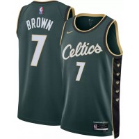 Boston Boston Celtics #7 Jaylen Brown Unisex Nike Turquoise 2022-23 Swingman Jersey - City Edition