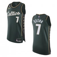 Boston Boston Celtics #7 Jaylen Brown Nike Turquoise 2022-23 Authentic Jersey - City Edition