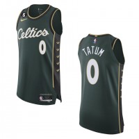 Boston Boston Celtics #0 Jayson Tatum Nike Turquoise 2022-23 Authentic Jersey - City Edition