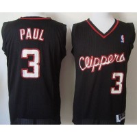 Los Angeles Clippers #3 Chris Paul Black Revolution 30 Stitched NBA Jersey