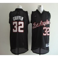 Los Angeles Clippers #32 Blake Griffin Black Revolution 30 Stitched NBA Jersey