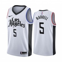 Nike Los Angeles Clippers #5 Montrezl Harrell 2019-20 White Los Angeles City Edition NBA Jersey