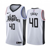 Nike Los Angeles Clippers #40 Ivica Zubac 2019-20 White Los Angeles City Edition NBA Jersey