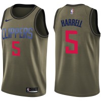 Nike Los Angeles Clippers #5 Montrezl Harrell Green NBA Swingman Salute to Service Jersey