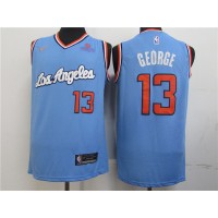 Nike Los Angeles Clippers #13 Paul George Light Blue 2020 Latin Nights NBA Swingman Jersey