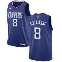 Nike Los Angeles Clippers #8 Danilo Gallinari Blue NBA Swingman Icon Edition Jersey