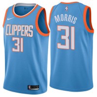 Nike Los Angeles Clippers #31 Marcus Morris Blue NBA Swingman City Edition Jersey