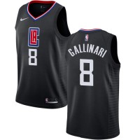 Nike Los Angeles Clippers #8 Danilo Gallinari Black NBA Swingman Statement Edition Jersey