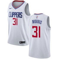 Nike Los Angeles Clippers #31 Marcus Morris White NBA Swingman Association Edition Jersey