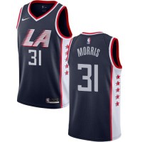 Nike Los Angeles Clippers #31 Marcus Morris Navy NBA Swingman City Edition 2018/19 Jersey