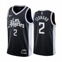 Nike Los Angeles Clippers #2 Kawhi Leonard Black NBA Swingman 2020-21 City Edition Jersey