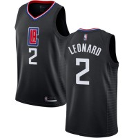 Nike Los Angeles Clippers #2 Kawhi Leonard Black NBA Swingman Statement Edition Jersey