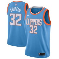 Nike Los Angeles Clippers #32 Blake Griffin Blue NBA Swingman City Edition Jersey