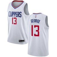 Nike Los Angeles Clippers #13 Paul George White NBA Swingman Association Edition Jersey