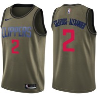 Nike Los Angeles Clippers #2 Shai Gilgeous-Alexander Green NBA Swingman Salute to Service Jersey