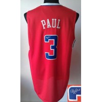 Revolution 30 Autographed Los Angeles Clippers #3 Chris Paul Red Stitched NBA Jersey