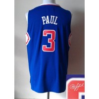 Revolution 30 Autographed Los Angeles Clippers #3 Chris Paul Blue Stitched NBA Jersey