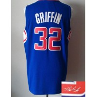 Revolution 30 Autographed Los Angeles Clippers #32 Blake Griffin Blue Stitched NBA Jersey