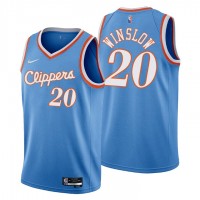 Los Angeles Los Angeles Clippers #20 Justise Winslow Men's Nike Blue 2021/22 Swingman NBA Jersey - City Edition