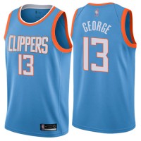 Nike Los Angeles Clippers #13 Paul George Blue NBA Swingman City Edition Jersey