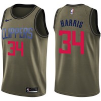 Nike Los Angeles Clippers #34 Tobias Harris Green NBA Swingman Salute to Service Jersey