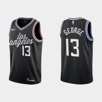 Los Angeles Los Angeles Clippers #13 Paul George Men's Nike Black 2022-23 NBA Jersey - City Edition