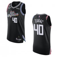 Los Angeles Los Angeles Clippers #40 Ivica Zubac Nike Black 2022-23 Authentic Jersey - City Edition