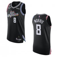 Los Angeles Los Angeles Clippers #8 Marcus Morris Sr. Nike Black 2022-23 Authentic Jersey - City Edition