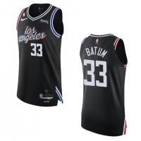 Los Angeles Los Angeles Clippers #33 Nicolas Batum Nike Black 2022-23 Authentic Jersey - City Edition
