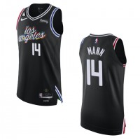 Los Angeles Los Angeles Clippers #14 Terance Mann Nike Black 2022-23 Authentic Jersey - City Edition