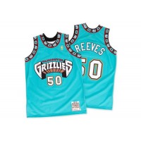 Memphis Grizzlies #50 Bryant Reeves Green Hardwood Classics Throwback Stitched NBA Jersey