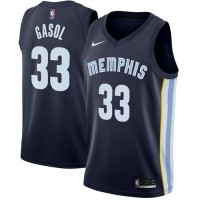 Nike Memphis Grizzlies #33 Marc Gasol Navy Blue NBA Swingman Icon Edition Jersey