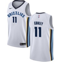 Nike Memphis Grizzlies #11 Mike Conley White NBA Swingman Association Edition Jersey