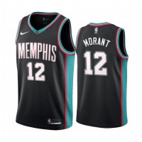 Nike Memphis Grizzlies #12 Ja Morant Black Men's Hardwood Classic NBA Jersey Black