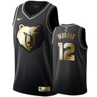 Nike Memphis Grizzlies #12 Ja Morant Men's Black Golden Edition Swingman NBA Jersey