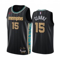 Nike Memphis Grizzlies #15 Brandon Clarke Black NBA Swingman 2020-21 City Edition Jersey