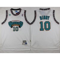 Memphis Grizzlies #10 Mike Bibby White Throwback Stitched NBA Jersey