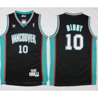 Memphis Grizzlies #10 Mike Bibby Black Throwback Stitched NBA Jersey